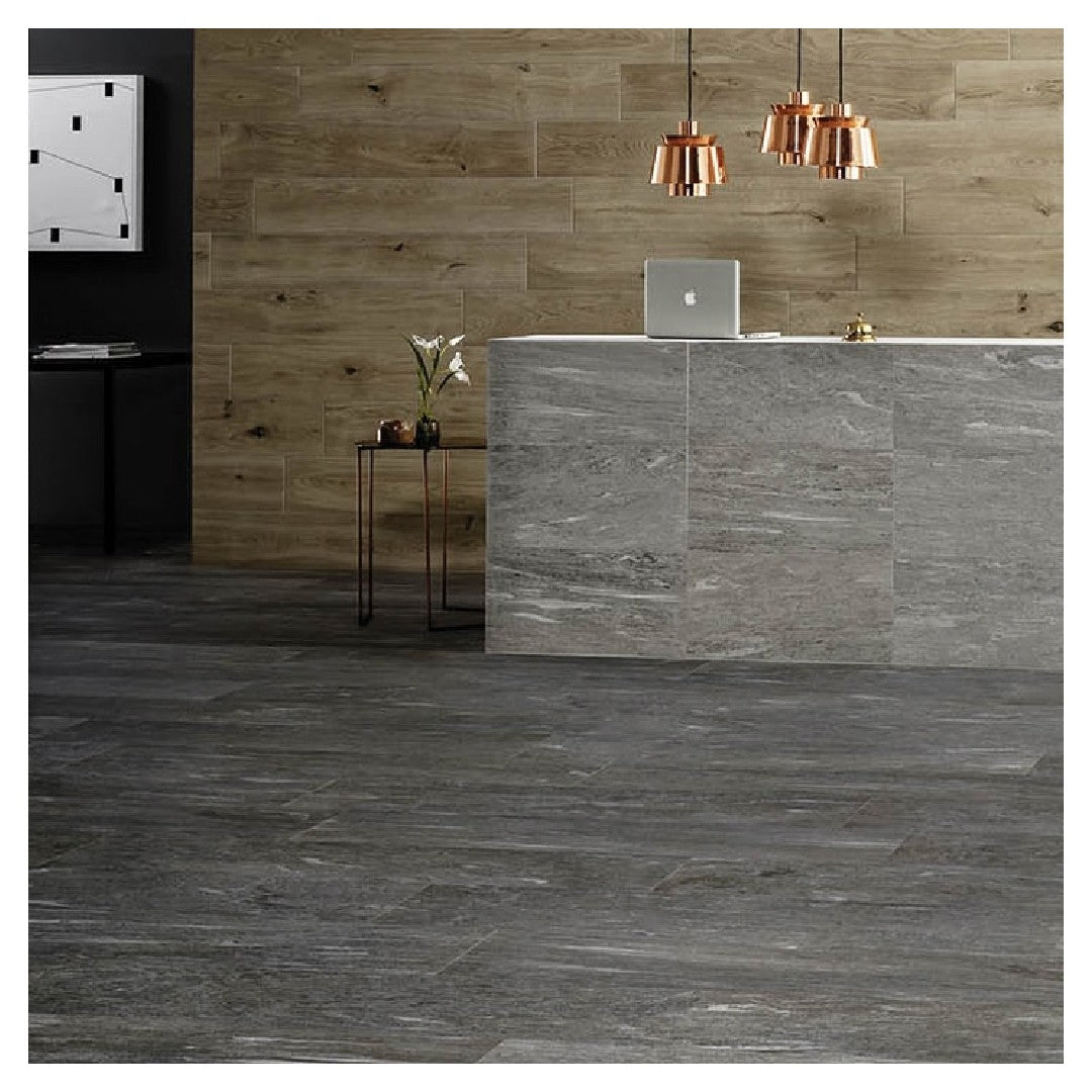 Ambassador 16" x 48" Textured Porcelain Xterior Paver by Daltile