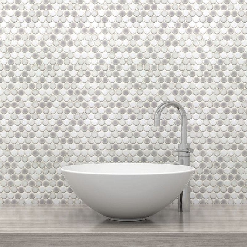 Watercolors 12" x 12" Circular Mosaic by Anthology