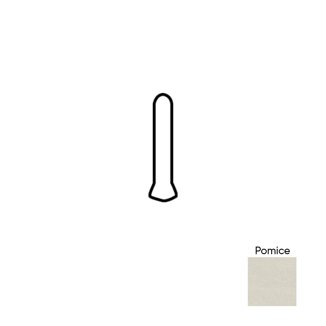 Basalto 1" x 6" Matte Cove Base Outcorner by Marazzi