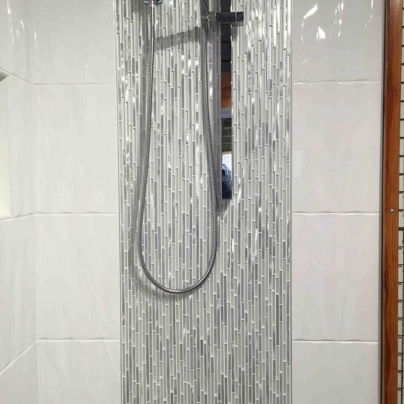 Cascades 11.8" x 11.8" Glass & Metal Mosaic by MiR Mosaic