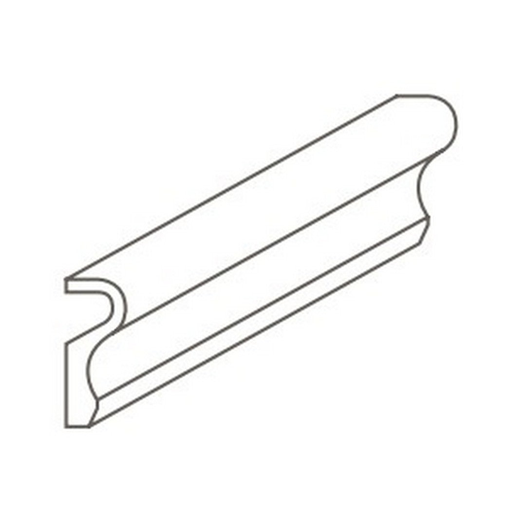 Colormatch 2" x 6" Glossy Glazed Ceramic Chair Rail Wall Trim by Daltile