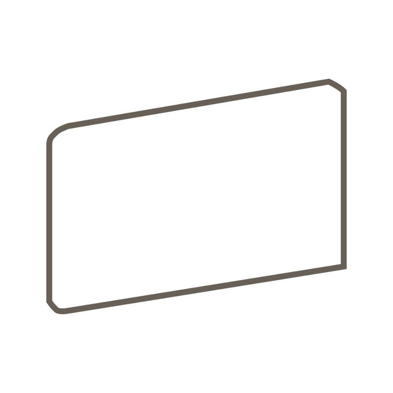 Color Wheel Classic 3" x 6" Glazed Ceramic Bullnose Right Corner by Daltile