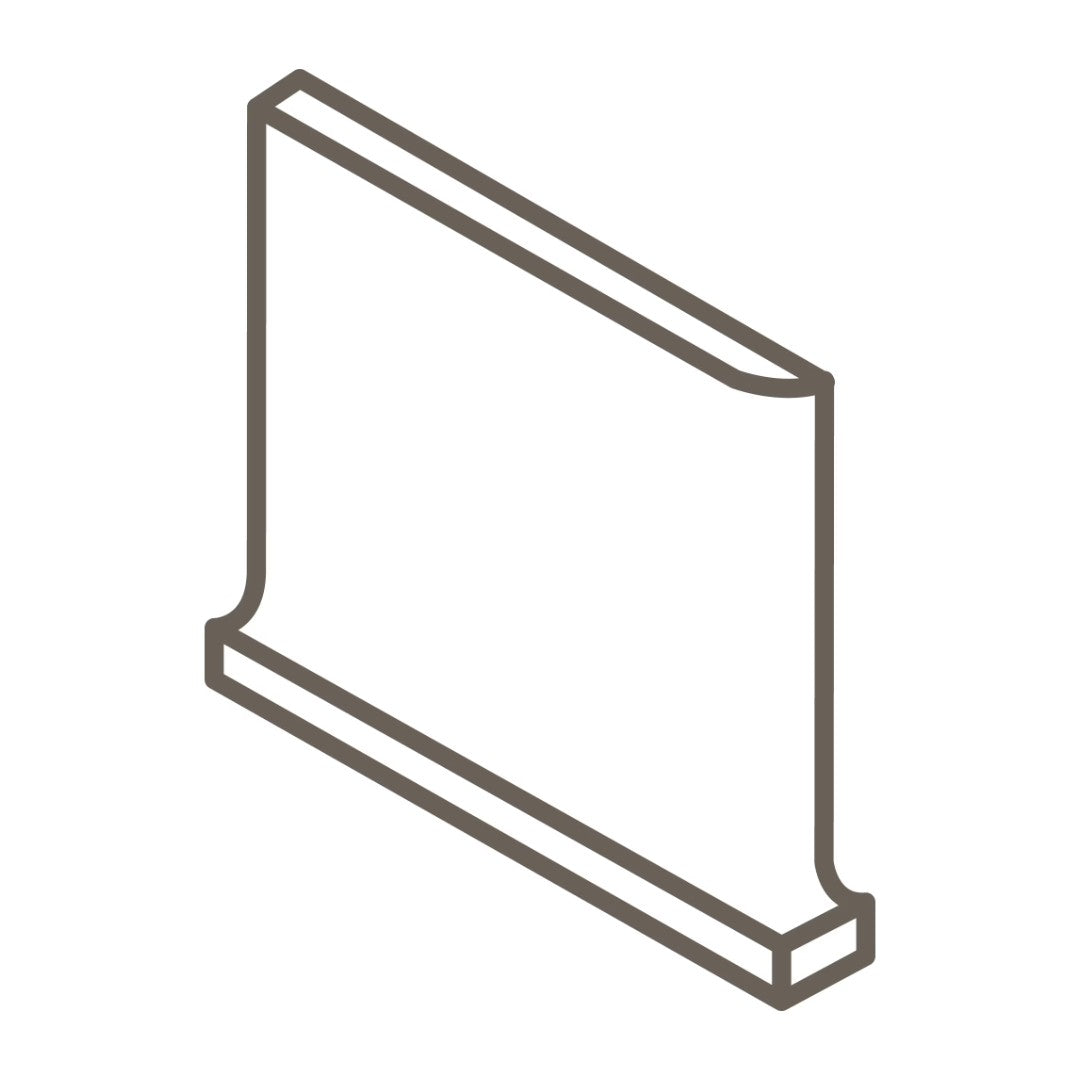 Colormatch SCL3601 6" x 6" Glazed Ceramic Left Cove Corner by Daltile