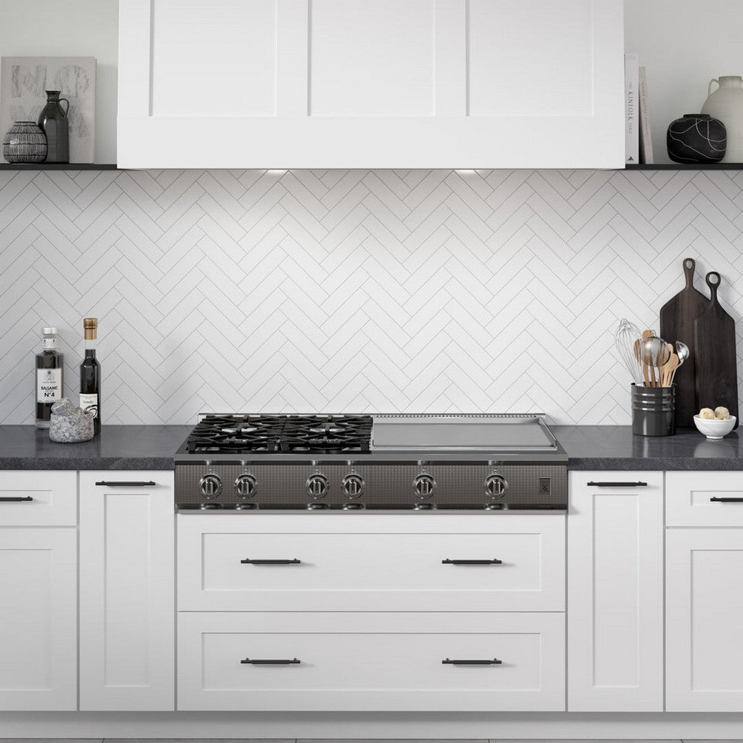 Cognito 11" x 11" Ceramic Matte Herringbone Tile by Emser