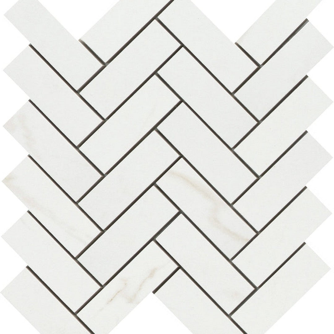 Contessa 9" x 11" Porcelain Matte Herringbone Mosaic by Emser