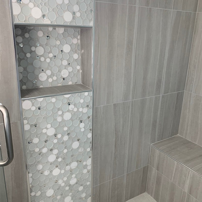 Alaska 11.6" x 11.6" Glass & Stone Mosaic by MiR Mosaic