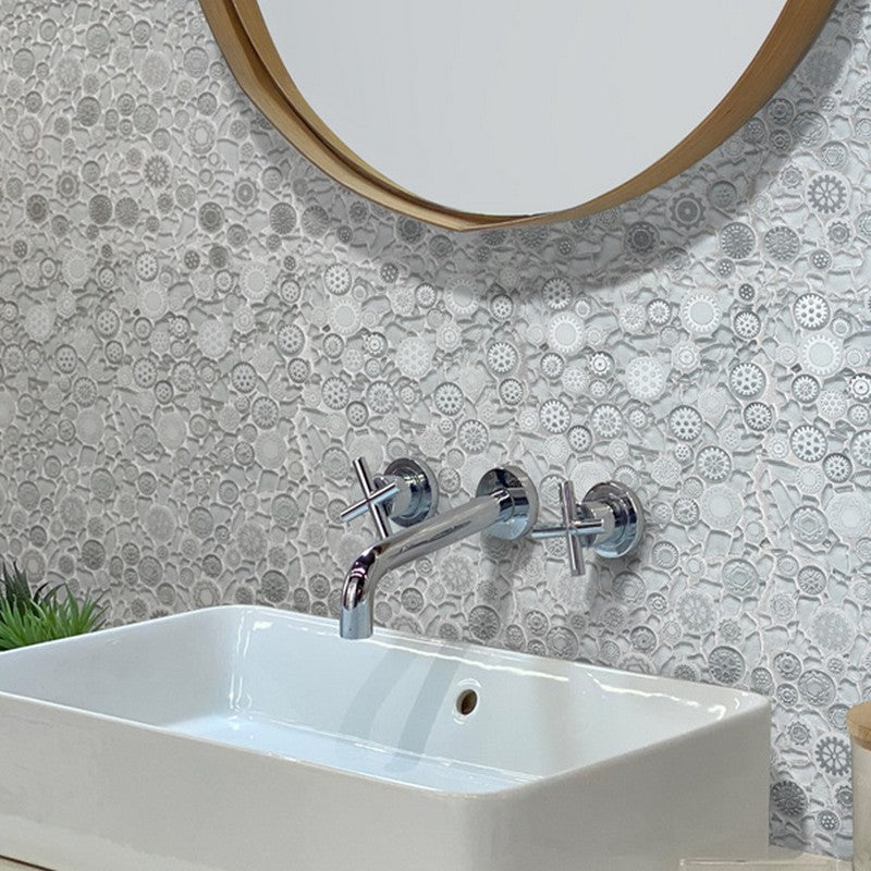 Netherlands 11.6" x 11.6" Glass & Resin Mosaic by MiR Mosaic