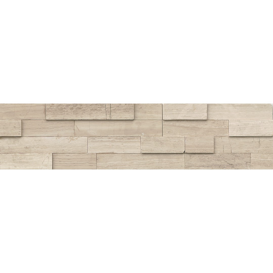 Marble Ashen Grey 6" x 24" Honed Ledger Corner by Bedrosians