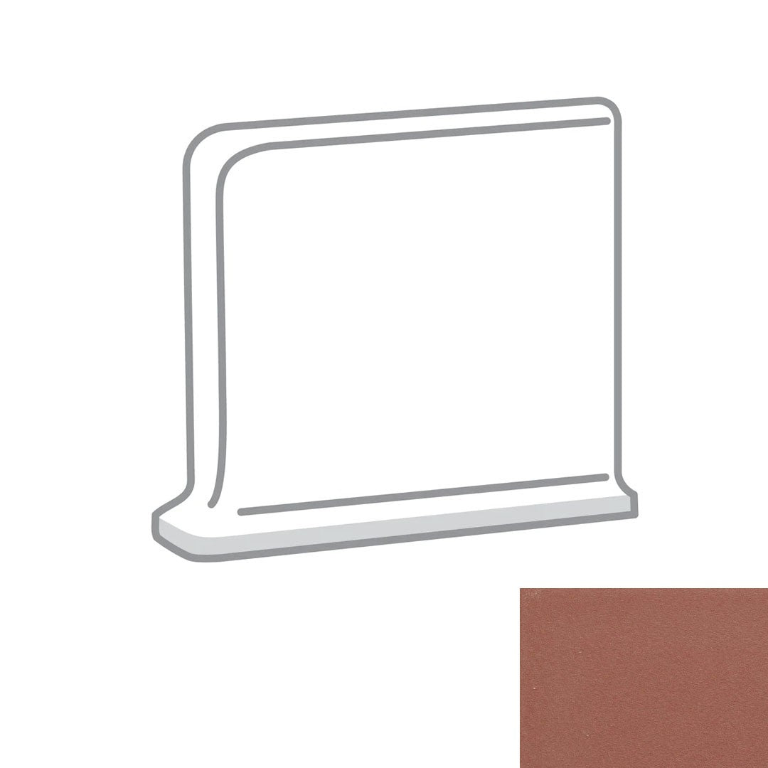 E-Quarry 6" x 6" Matte Quarry Cove Base Corner Out Left by Emser