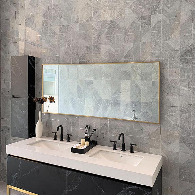 Rockefeller 12" x 12" Decorative Stone & Metal Mosaic Polished by MiR Mosaic