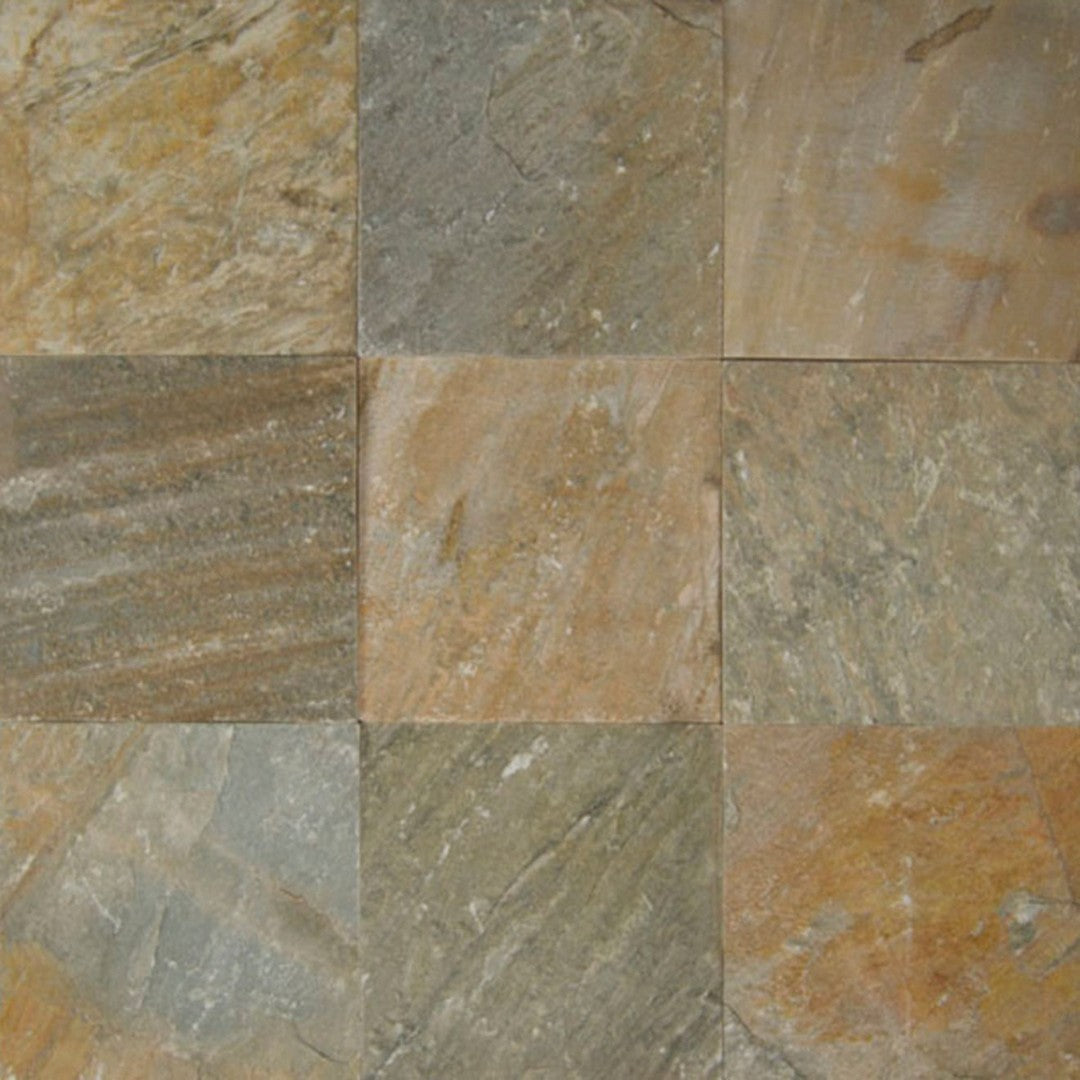 Slate Amber Gold 12" x 12" Gauged Tile by Bedrosians