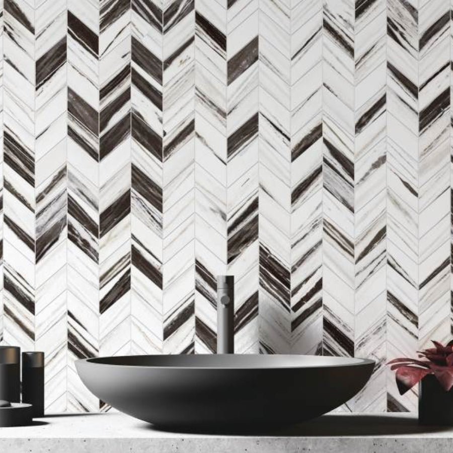 Vertuo 2" x 5" Chevron Mosaic by Daltile