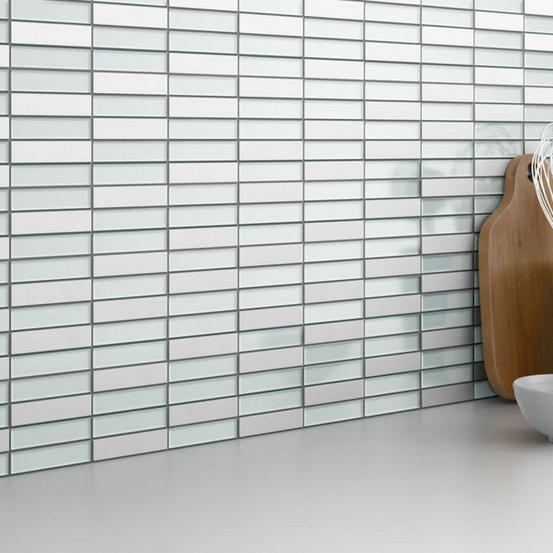 Illumina 12" x 12" Gloss Stone and Glass Mosaic by Emser