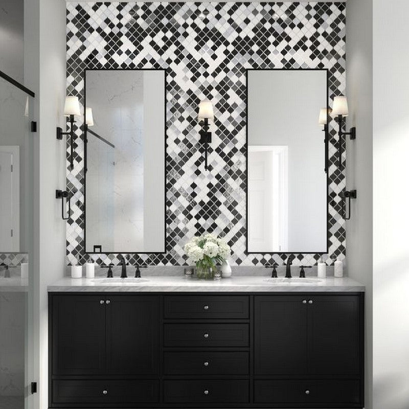 Chic 12" x 12" Arabesque Mosaic by Anthology