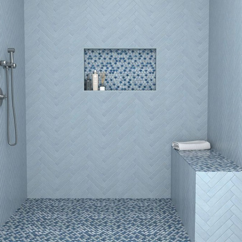 Watercolors 2" x 10" Rectangular Glossy Tile by Anthology