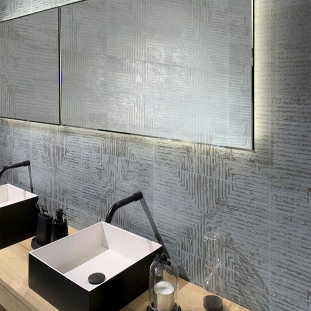 Atlantis 12" x 40" Ceramic Deco Tile by MiR Mosaic