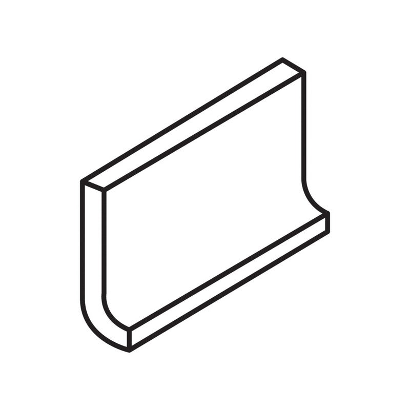 Color Wheel Classic 3" x 6" Glazed Ceramic Cove Base by Daltile