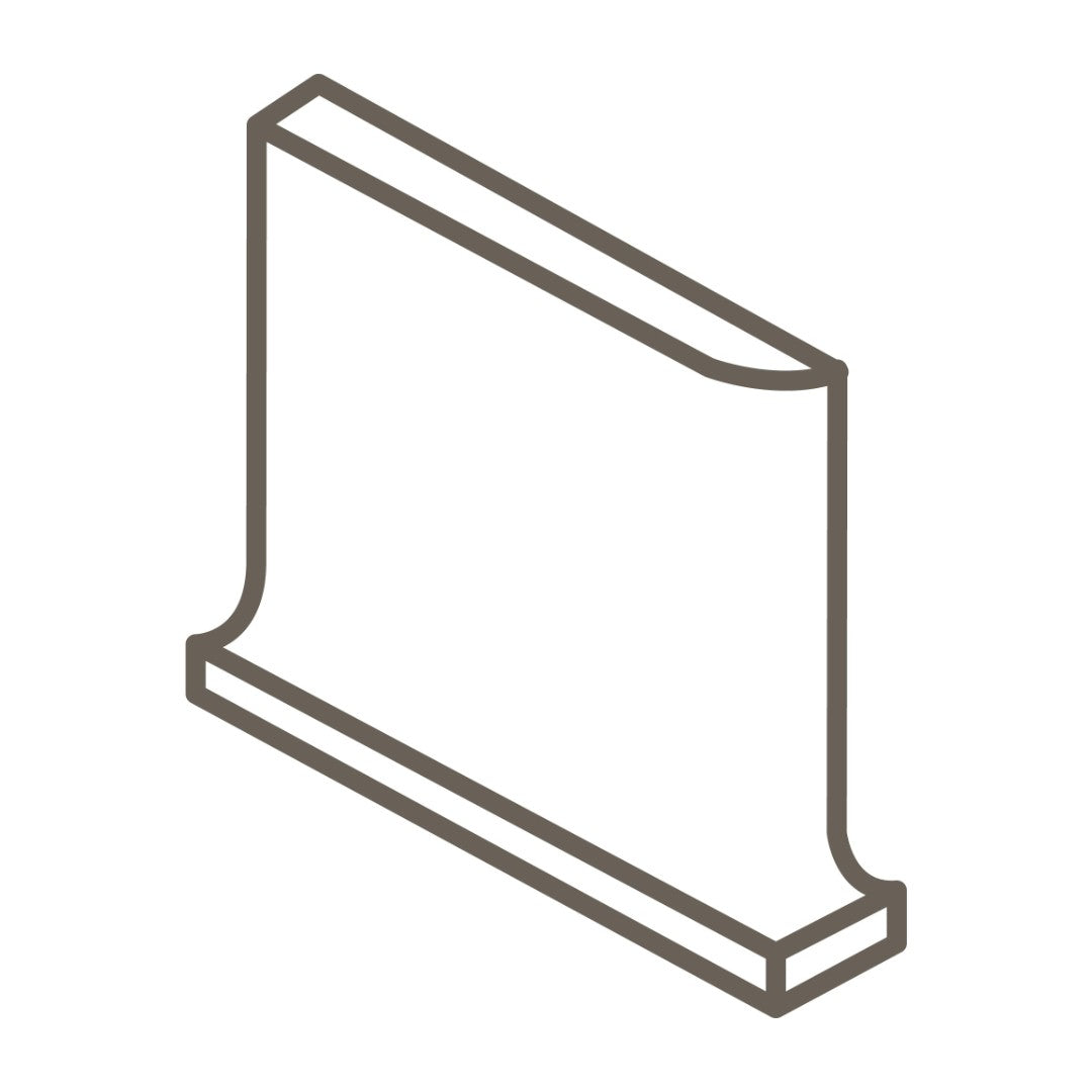 Colormatch SCL3401 4" x 4" Glazed Ceramic Left Cove Corner by Daltile