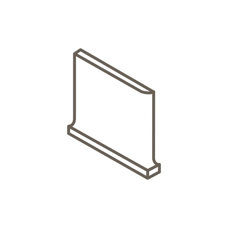 Color Wheel Classic 3" x 6" Glazed Ceramic Left Cove Base by Daltile