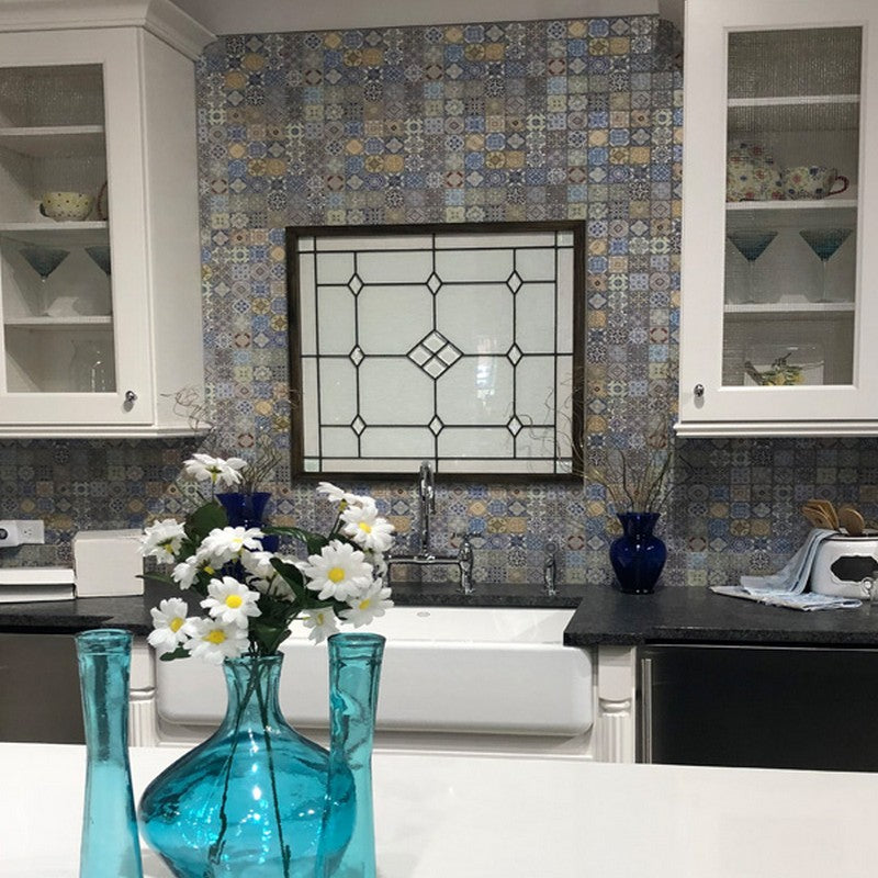 Artistic 11.8" x 11.8" Travertine 1.9" Square Mosaic by MiR Mosaic