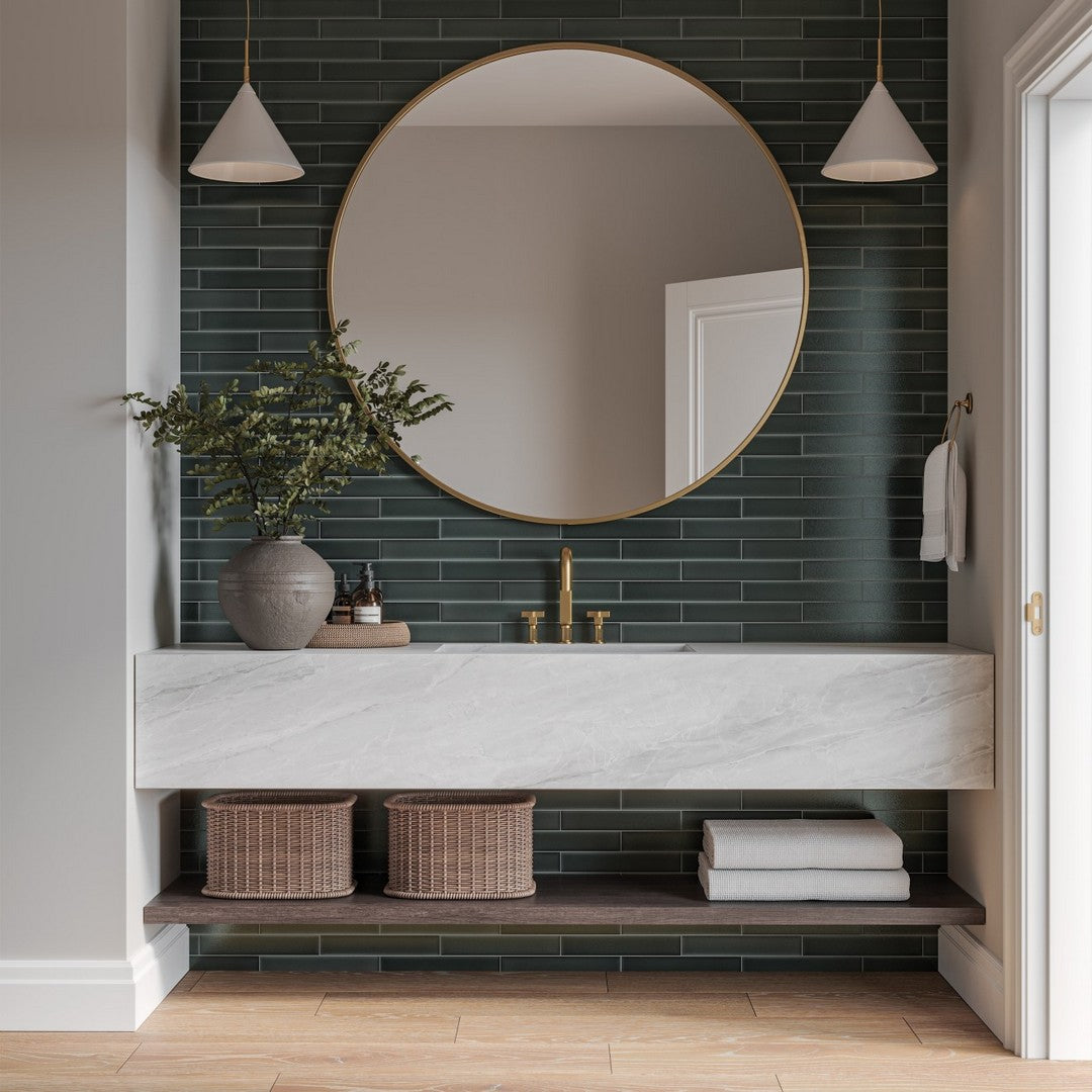 Kaikos 2" x 12" Matte Glass Field Tile by Bedrosians