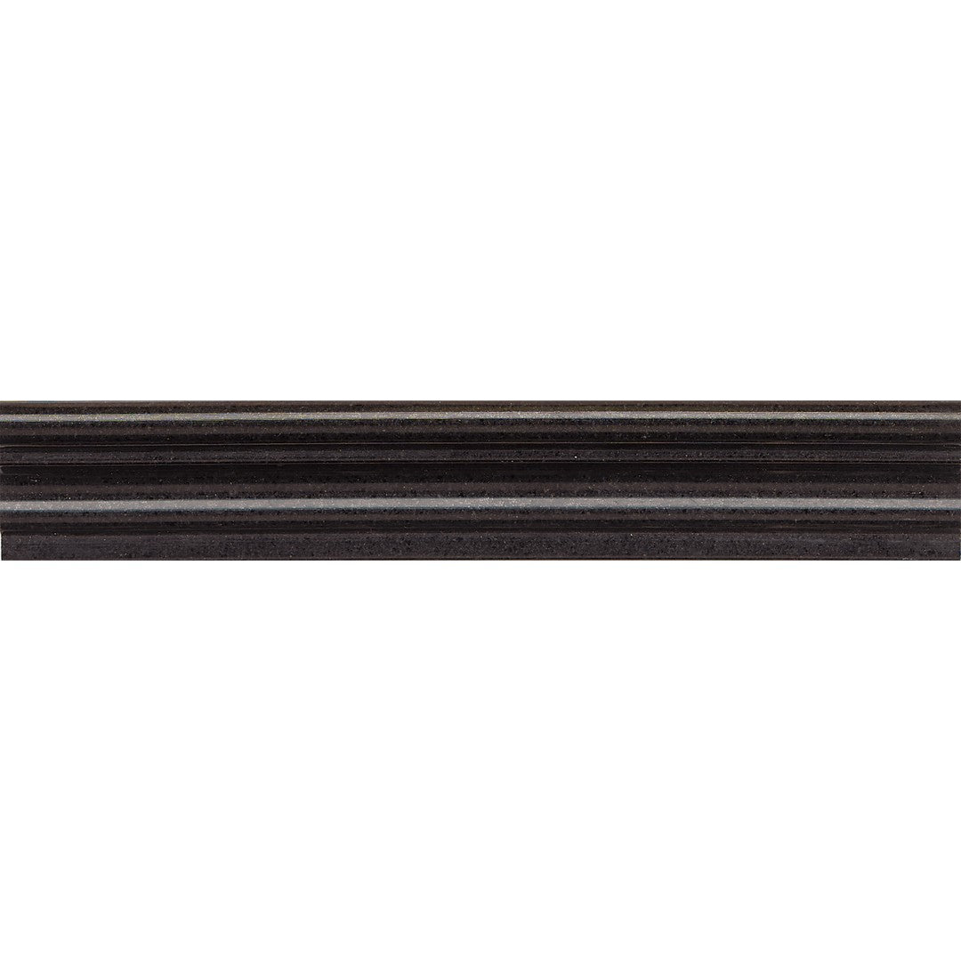 Granite Absolute Black 2" x 12" Polished Chair Rail by Bedrosians