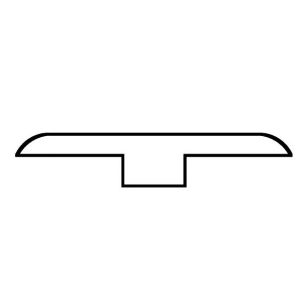 Lux 1.71" x 94.48" Vinyl T-Molding by Nuvelle