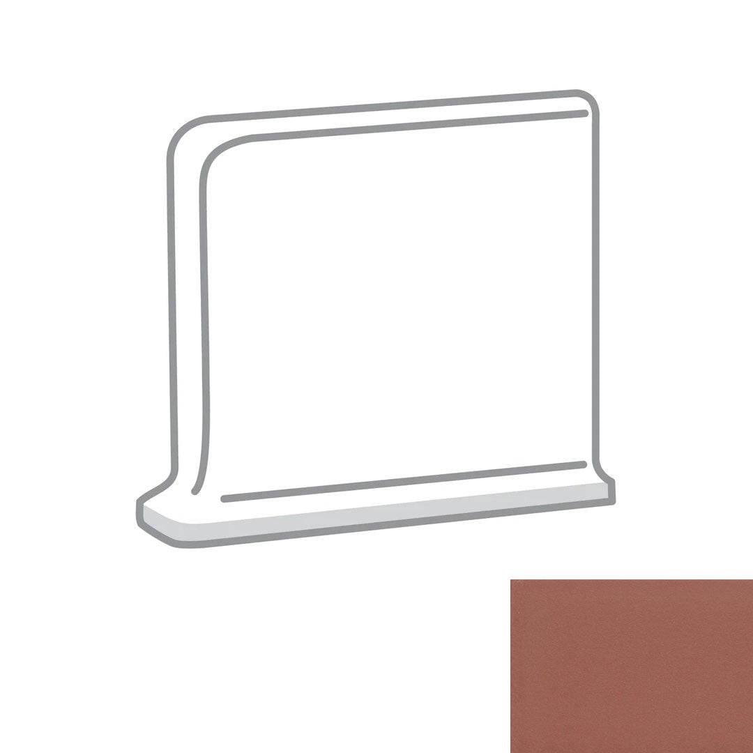 E-Quarry 6" x 6" Matte Quarry Cove Base Corner Out Right by Emser