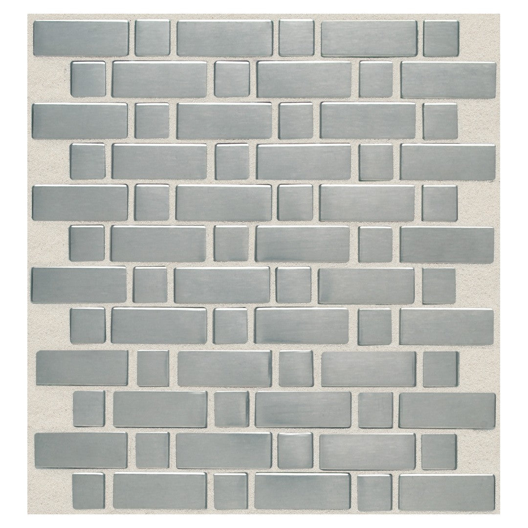 Metallica 12" x 12" Basketweave Mosaic by Daltile