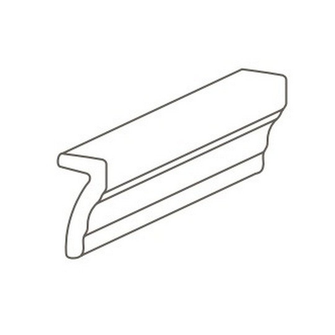 Colormatch 2" x 6" Matte Glazed Ceramic Shelf Rail Wall Trim by Daltile
