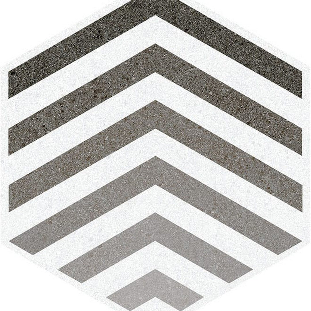 Bauhaus 9" x 11" Porcelain Matte Hexagon Tile by Emser