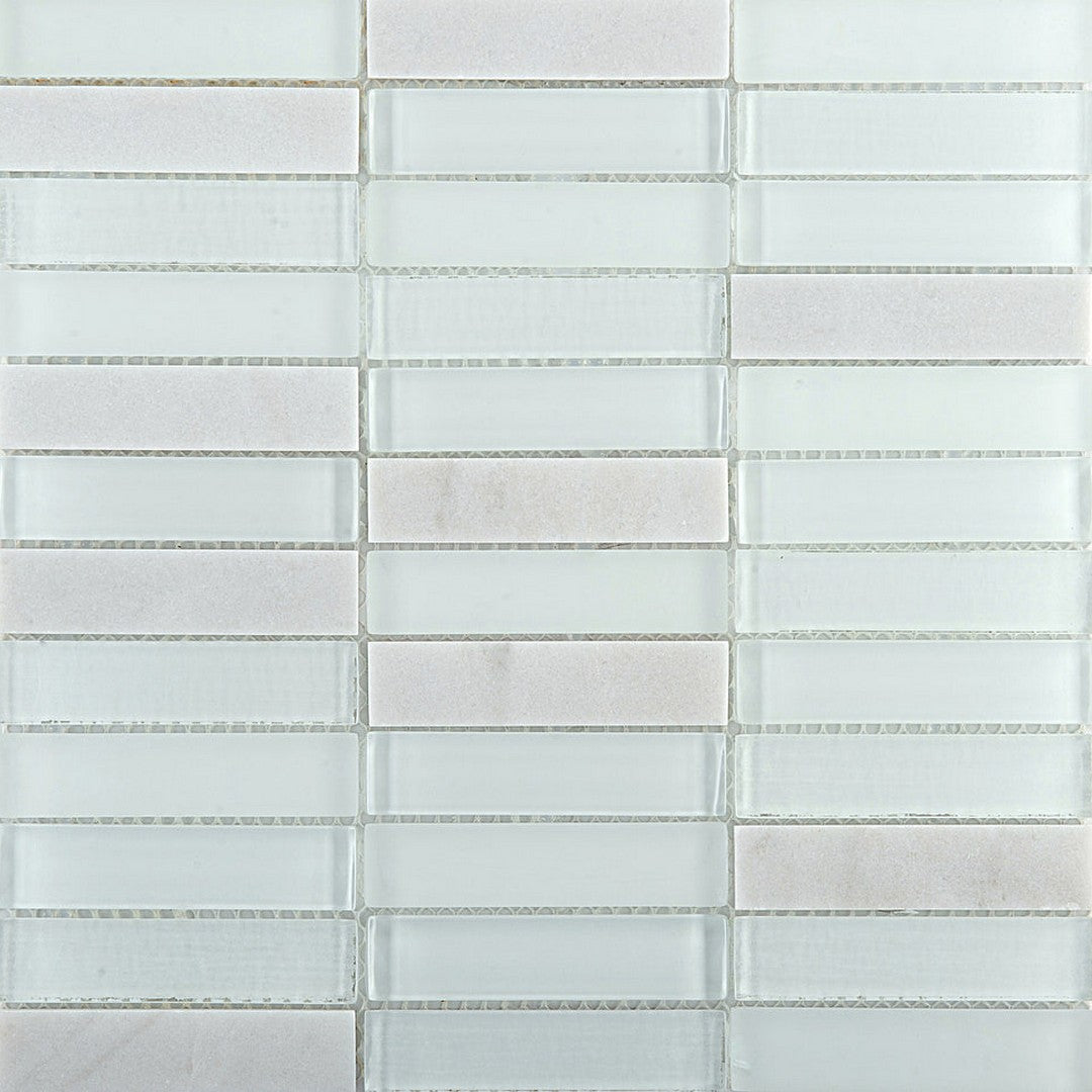 Illumina 12" x 12" Gloss Stone and Glass Mosaic by Emser
